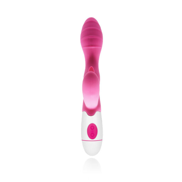 Vibrador Ponto G, com Estimulador Clitoriano com Cerdas Massageadoras - VIBRATOR FEMALE - Sexshop