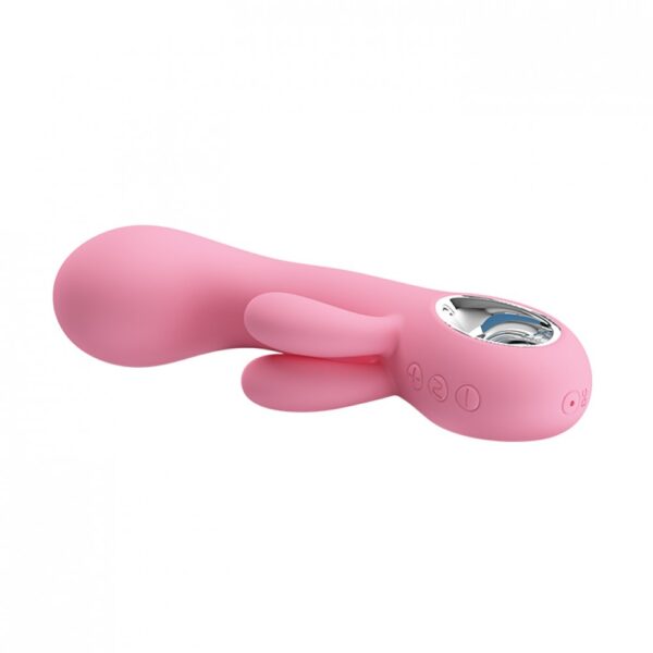 Vibrador com Estimulador Clitoriano Duplo e 30 Modos de Vibração - PRETTY LOVE VALENTINE - Sex shop