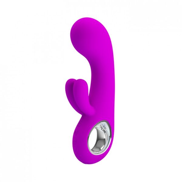 Vibrador com Estimulador Clitoriano Duplo e 30 Modos de Vibração - PRETTY LOVE VALENTINE - Sex shop