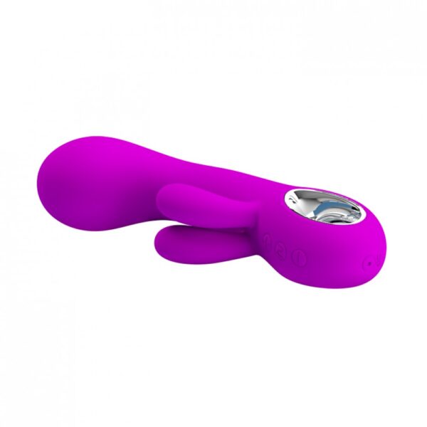 Vibrador com Estimulador Clitoriano Duplo e 30 Modos de Vibração - PRETTY LOVE VALENTINE - Sex shop