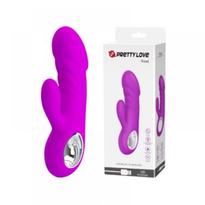 Vibrador Ponto G com Relevos em Ondas e 7 Modos de Pulsação e 5 Intensidades de Vibração - PRETTY LOVE - Sexshop