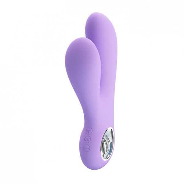 Vibrador com Estimulador Clitoriano, 7 Modos de Pulsação e 5 Intensidades de Vibração - PRETTY LOVE - Sexshop