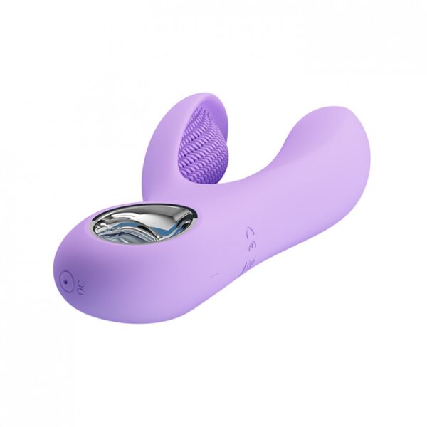 Vibrador com Estimulador Clitoriano, 7 Modos de Pulsação e 5 Intensidades de Vibração - PRETTY LOVE - Sexshop