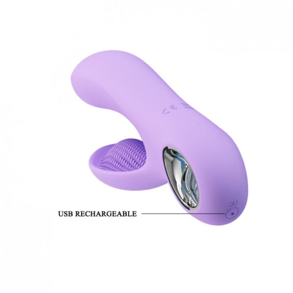 Vibrador com Estimulador Clitoriano, 7 Modos de Pulsação e 5 Intensidades de Vibração - PRETTY LOVE - Sexshop