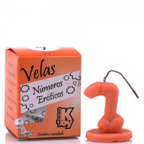 Vela erótica número 7 - Sexshop-0