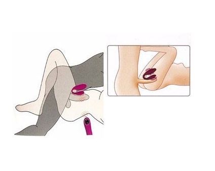 Vibrador para Casal Ponto G com 12 Modos de Vibração e Controle Wireless - PRETTY LOVE TYLER - Sex shop