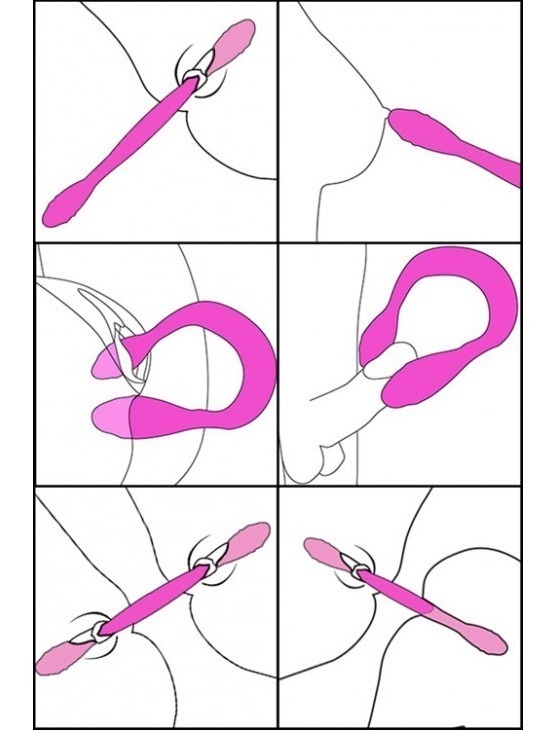 Vibrador duplo Massageador Snaky Vibe - Pretty Love - Sexshop