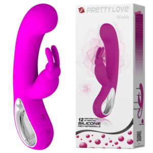 Vibrador Pretty Love Webb - Recarregável USB - Puro Silicone 12 Vibrações - Sexshop