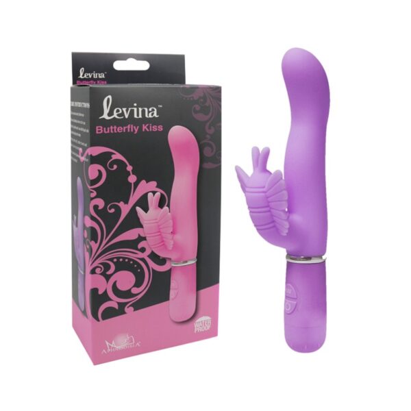 Vibrador com Estimulador Borboleta com 30 Vibrações - LEVINA BUTTERFLY KISS - Sexshop-0