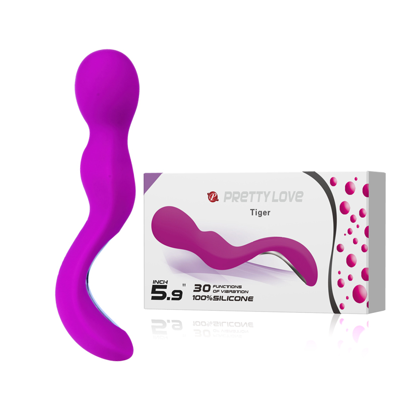 Vibrador e Massageador Intimo Ponto G com 30 Modos de Vibração - PRETTY LOVE TIGER - Sexshop