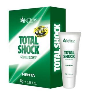 Vibrador Liquido Total Shock Beijável Menta 8gr - Sexshop