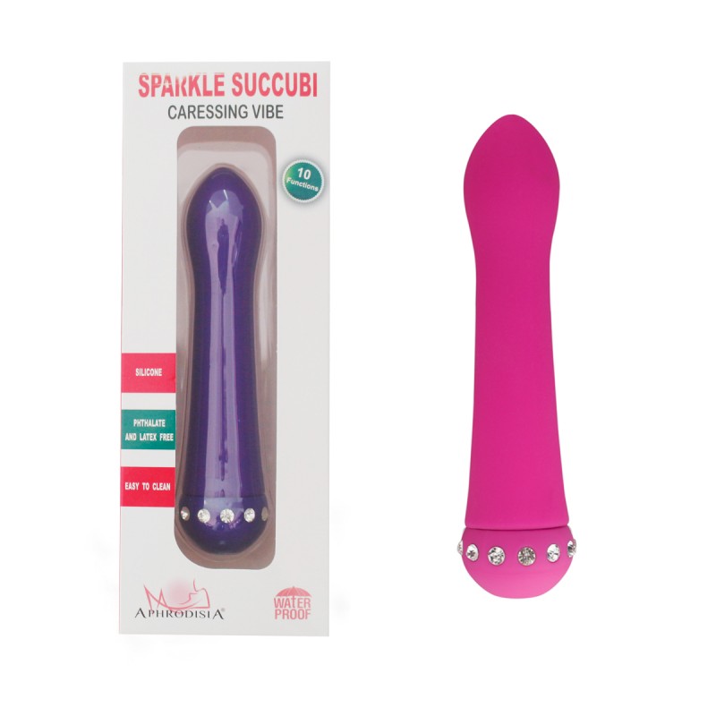 Vibrador Ponto G com Ponta Saliente e 10 Modos de Vibração - APHRODISIA CARESSING VIBE - Sexshop