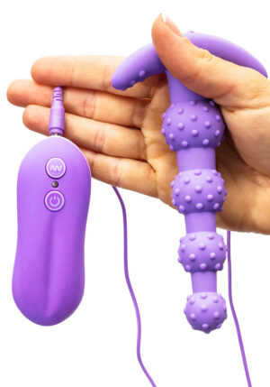 Plug Anal em Silicone com Bolinhas 10 Modos de Vibração - ANAL BEADS 10 MODE MAX PLEASURE