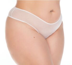 Tanga Plus Size GG Branca Pimenta Sexy - Calcinha Sexy