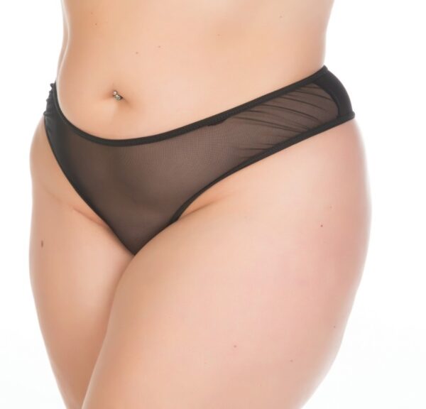 Tanga Plus Size GG Preto Pimenta Sexy - Calcinha Sexy