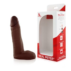 Pênis Real Peter Safadão Marrom - 4,5x15,5cm - Sex Shop