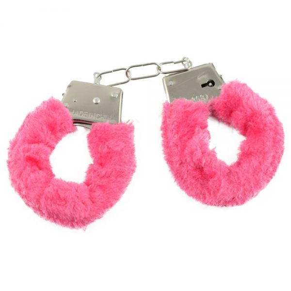 Algemas reguláveis com chaves e pelúcia rosa - Image 2