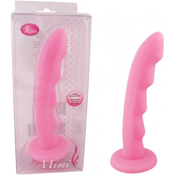Plug Anal de Silicone com Ondulações Mimi - Coleção Blush - Sexshop