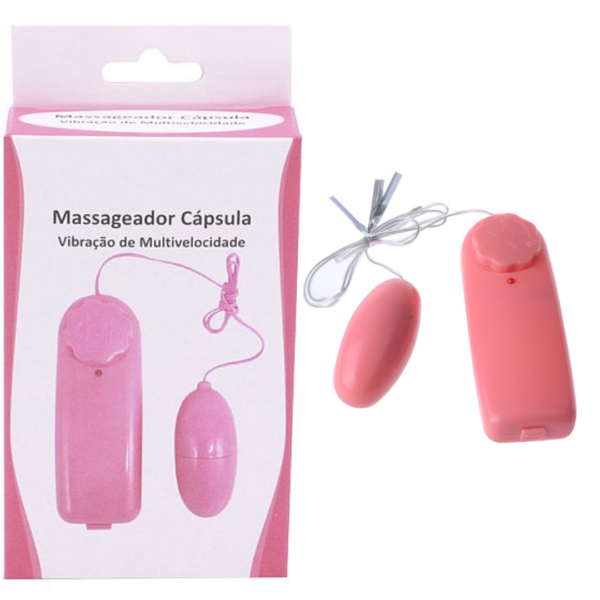 Vibrador bullet em Cápsula Rosa - Sexshop