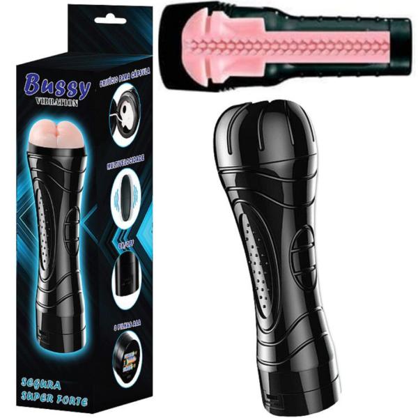 Masturbador Ânus Lanterna Cyberskin com vibro - Sexshop