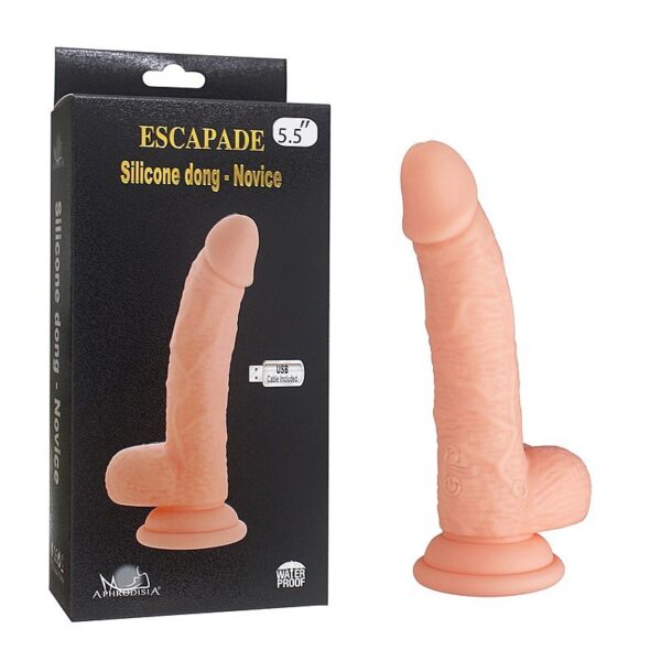 Pênis Curvo com vibrador Recarregável - Novice - Aphrodisia Sex shop
