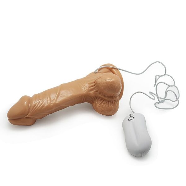 Pênis com Vibrador Realístico com ventosa Realistic Cock 18cm - Aphrodisia Sexshop - Image 5