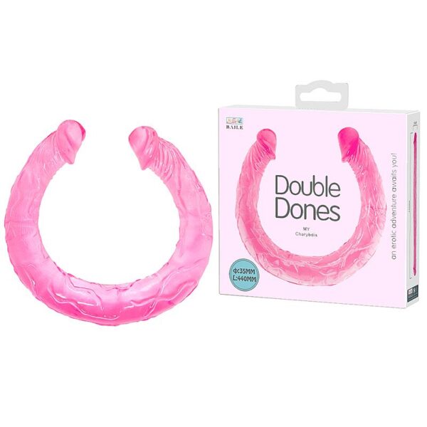 Pênis Dildo Realístico Duplo - Pênis Hawaiano 44cm - Sexshop