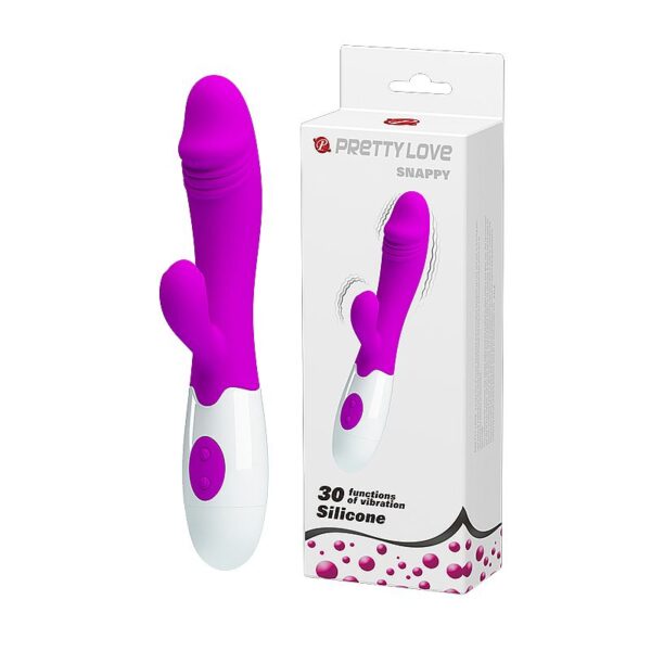 Vibrador Silicone 2 motores e 30 Velocidades PRETTYLOVE Snappy