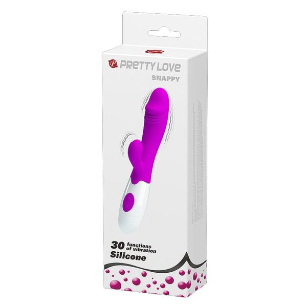 Vibrador Silicone 2 motores e 30 Velocidades PRETTYLOVE Snappy - Image 5