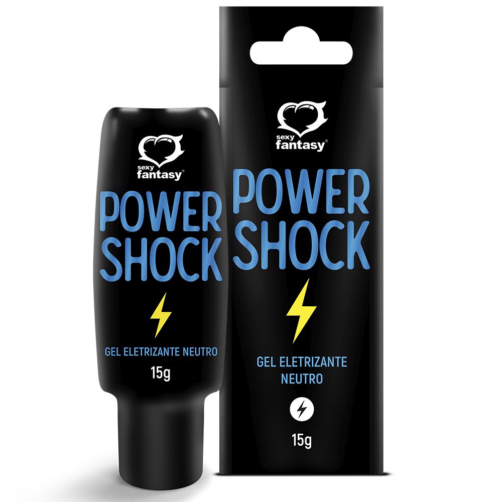Power Shock Gel Eletrizante 15g Sexy Fantasy - Sexshop