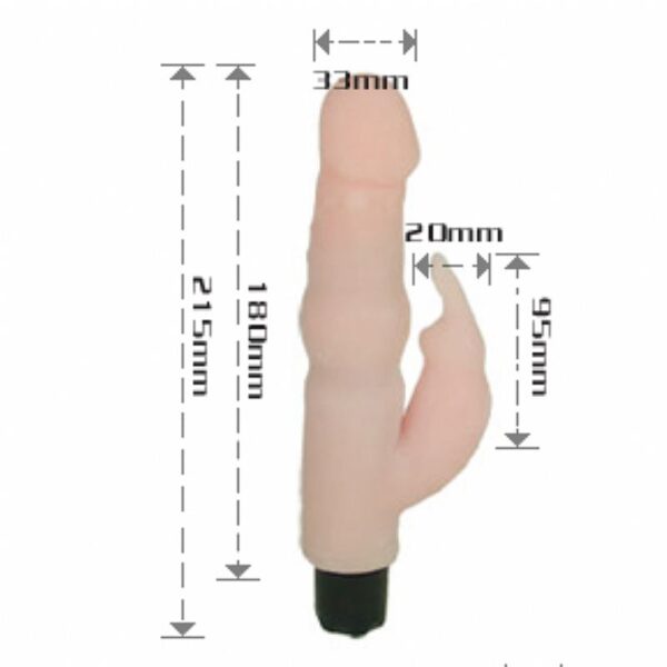 Vibrador Cyberskin Coelho Duplo motor - Sex shop - Image 2