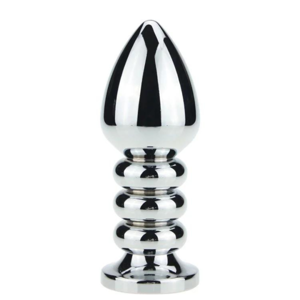Plug Anal de Aço com Cristal Brilhante 10cm - Sexshop