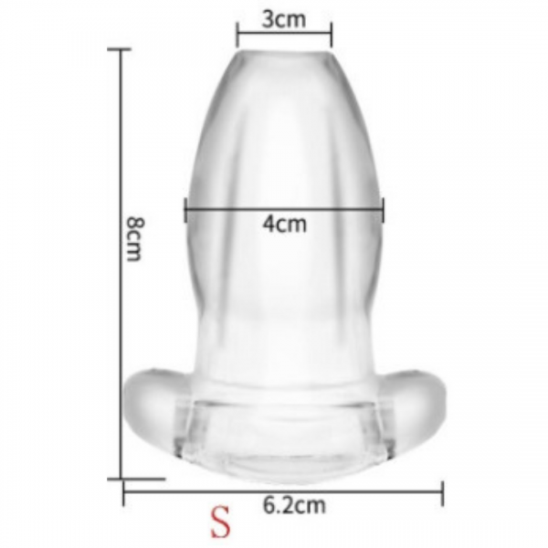 Plug Anal Transparente Túnel para estimulação e Penetração - Image 2