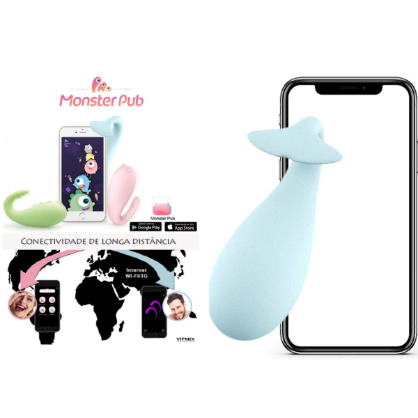 Cápsula Vibratória com Aplicativo mundial 8 Modos de Vibração - DOCTOR WHALE