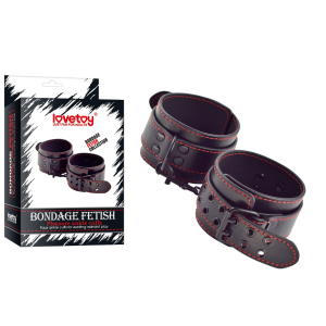 Algema em Couro Sintético com Corrente - Bondage Fetish - Lovetoy - Sexshop