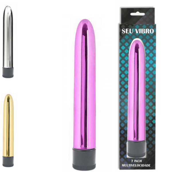 Vibrador Personal Cromado 17 cm, Multivelocidade Youvibe - Sex shop