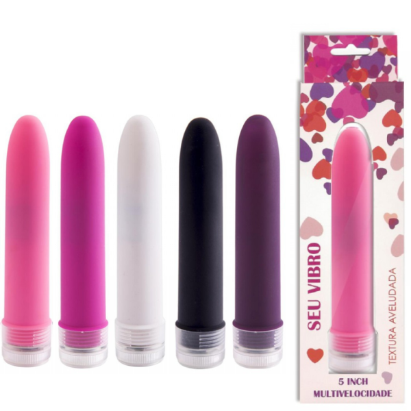 Vibrador Personal 13,5 cm, Multivelocidade e Textura Aveludada
