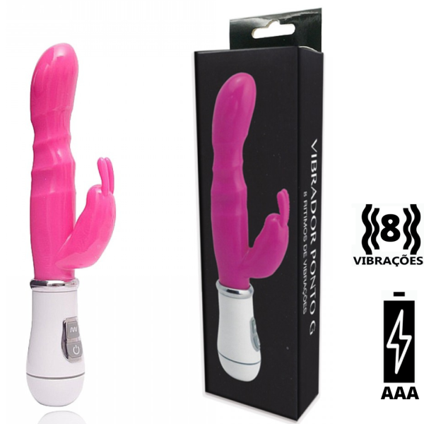 Vibrador ponto G You Vibe com 8 vibrações e estimulador clitoriano