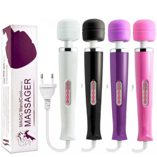 Massageador Elétrico com 10 Vibrações e Cabeça Totalmente Flexível - Sex shop