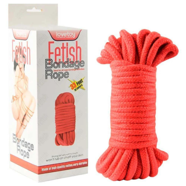 Corda para Bondage Fetish Rope Vermelha - Lovetoy