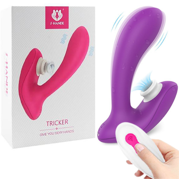 Massageador de Ponto G com Controle - Tricker-Rct - S-Hande