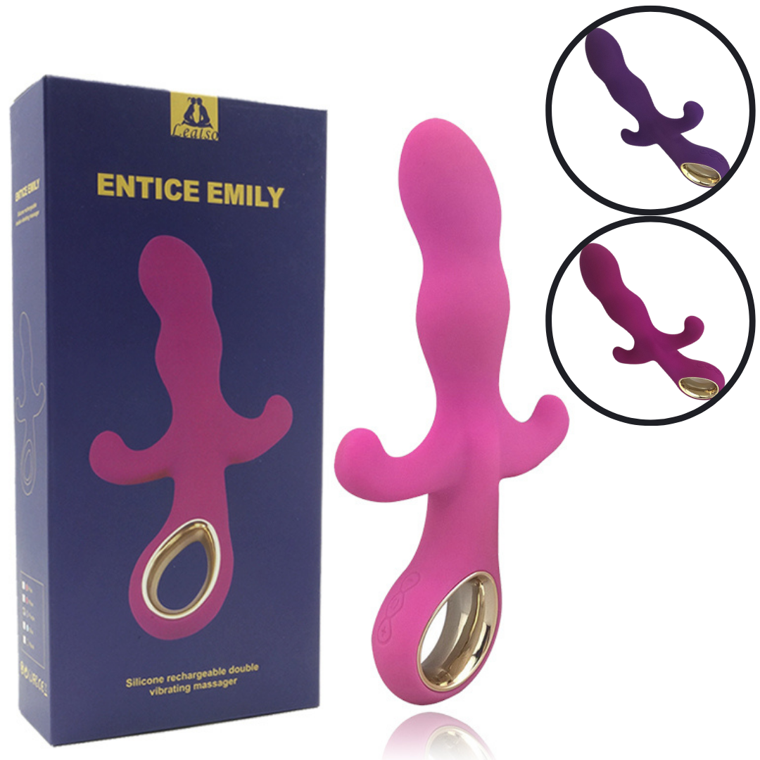 Penetrador de luxo triplo recarregável com design elegante - Sexshop