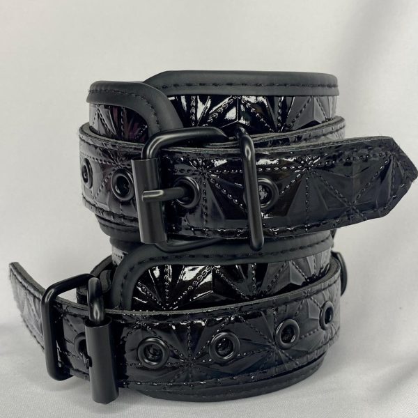 Luxury Fetish - Algema com Corrente e Fivelas 30 cm Na cor Preta - Image 3