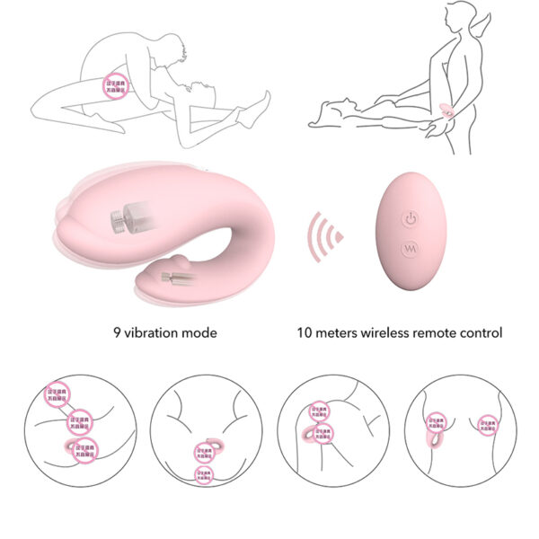 Vibrador de Casal Golfinho Recarregável Controle Wireless - Winter-RTC - Image 7