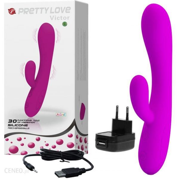 Vibrador com Estimulador Clitoriano com 30 Modos de Vibração - PRETTY LOVE VICTOR - Image 5