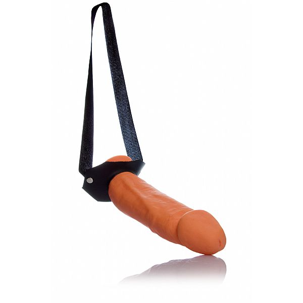 Cinta em Elástico com Capa Peniana Pequena Bege - PVC 10cm