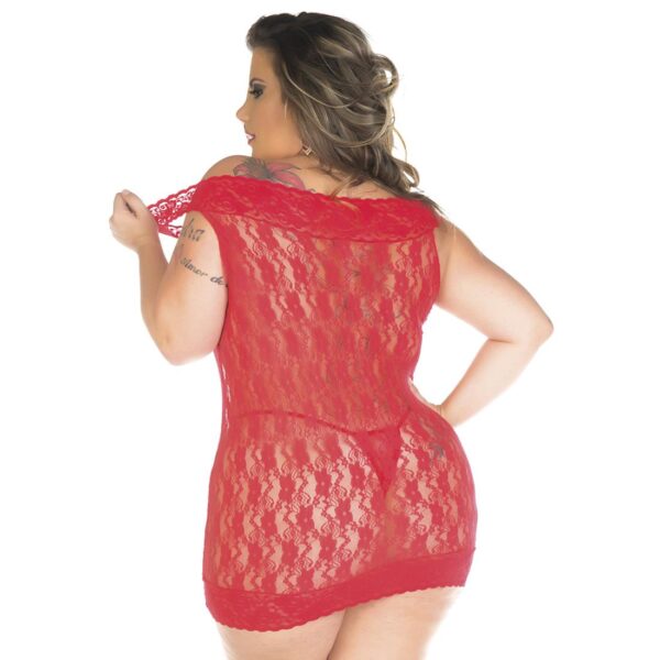 Camisola, Camisola Malícia Plus Size Pimenta Sexy Preta