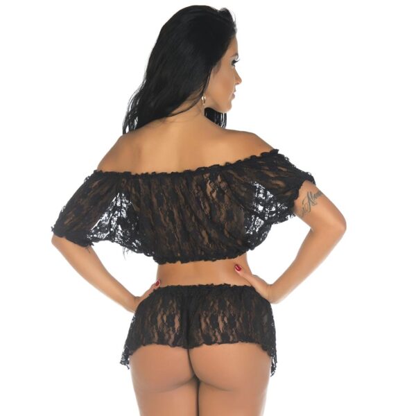 LINGERIES, Conjunto Sensual Rebeca Pimenta Sexy Preta