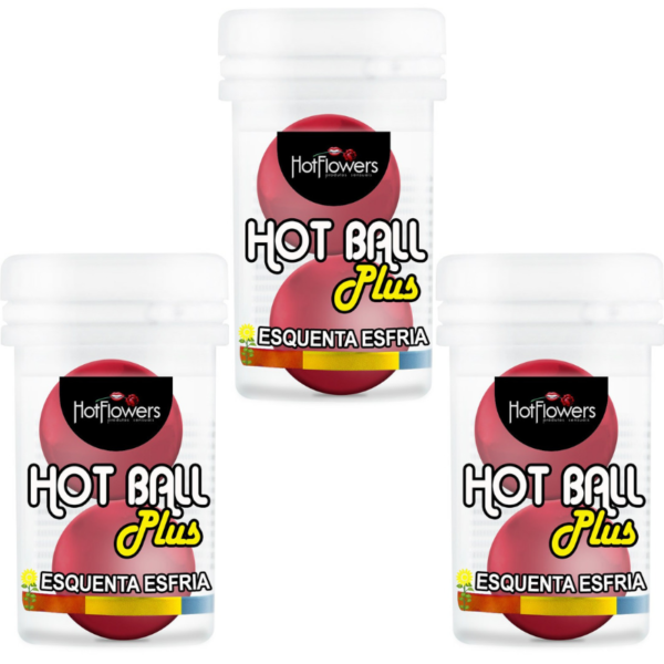 Kit 03 Bolinha Vaginal Hotball Plus Bolinha Esquenta Esfria - Sexshop