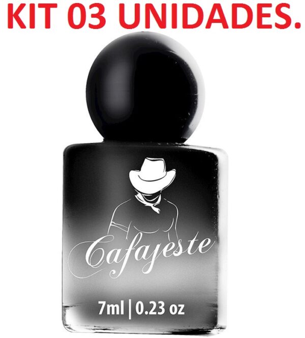 Kit 03 Perfume Deo Colônia Cafajeste 7ml Hot Flowers - Sexshop